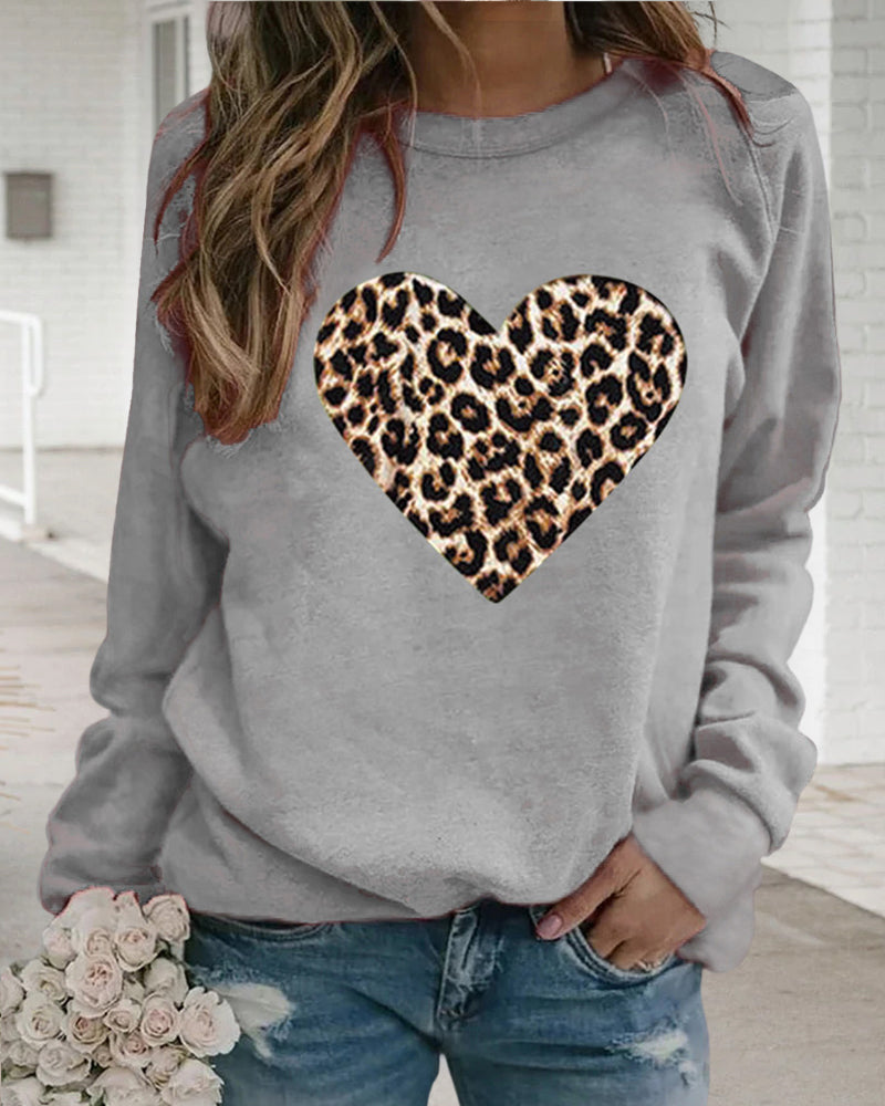 Tatjana – Leo-Pullover mit Herzmuster
