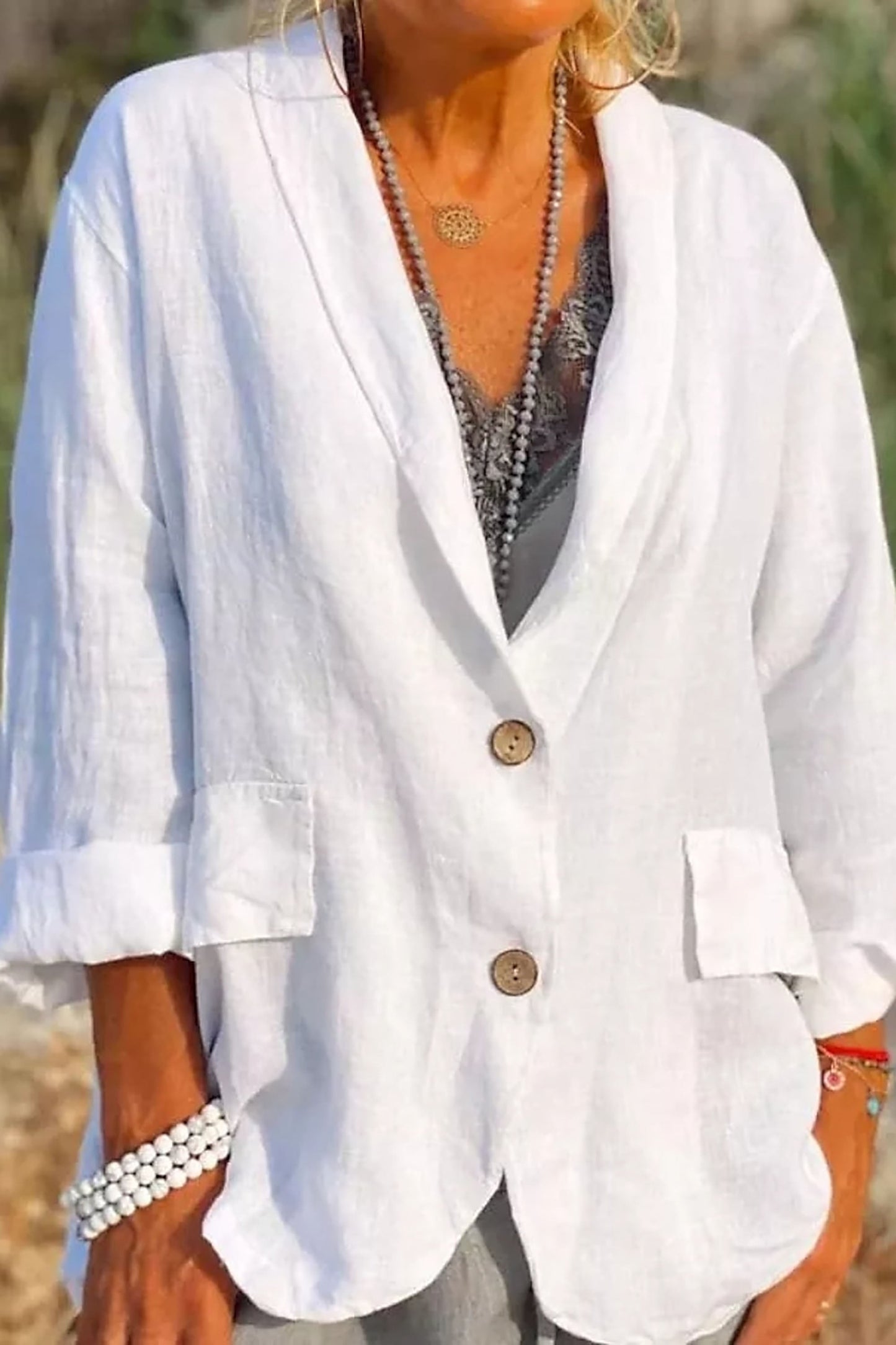Jessica – Leichte Damenjacke aus Leinen