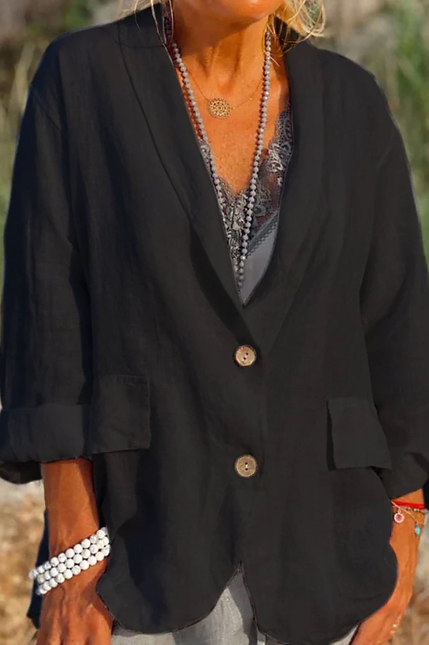 Jessica – Leichte Damenjacke aus Leinen