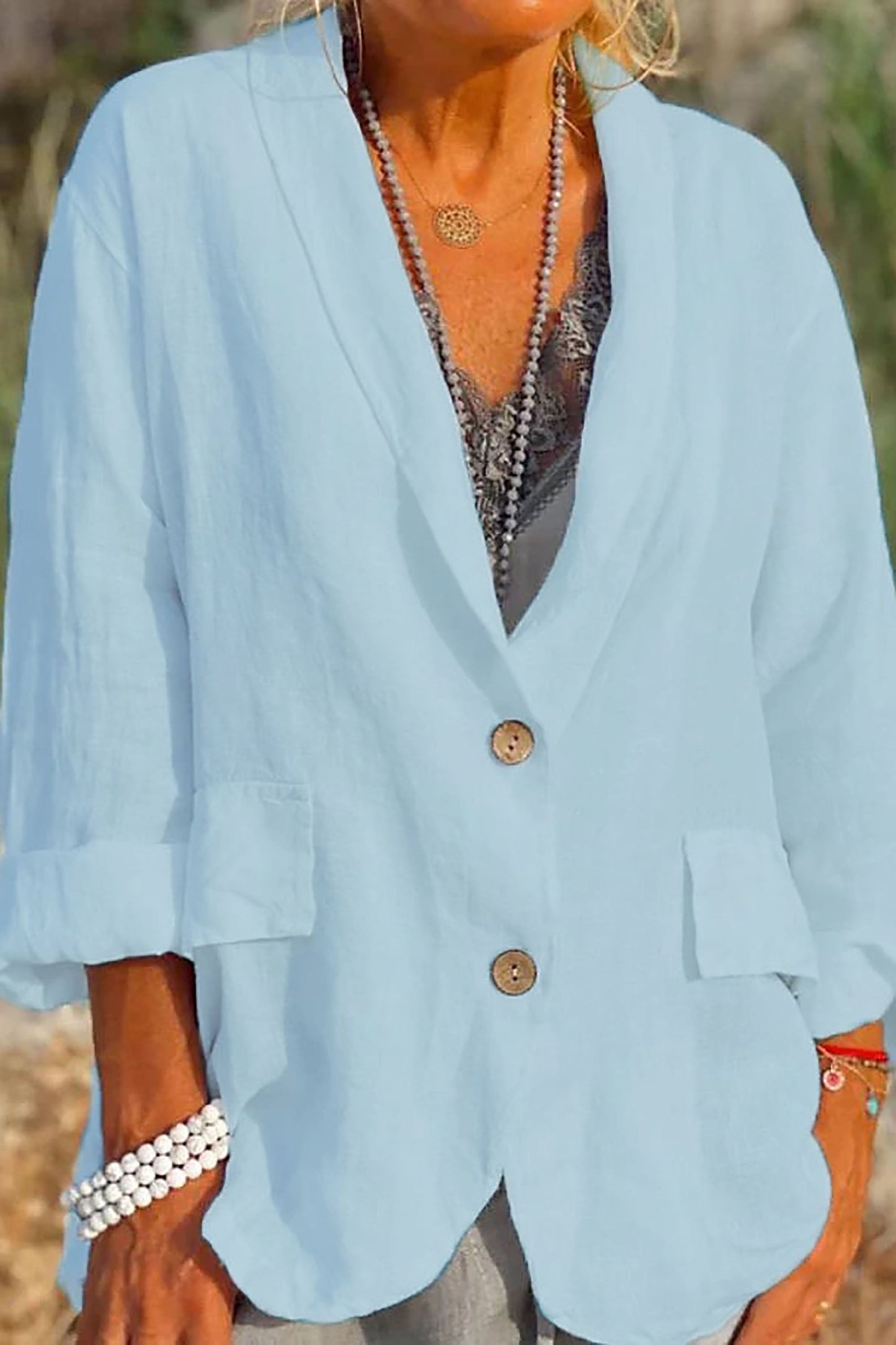 Jessica – Leichte Damenjacke aus Leinen