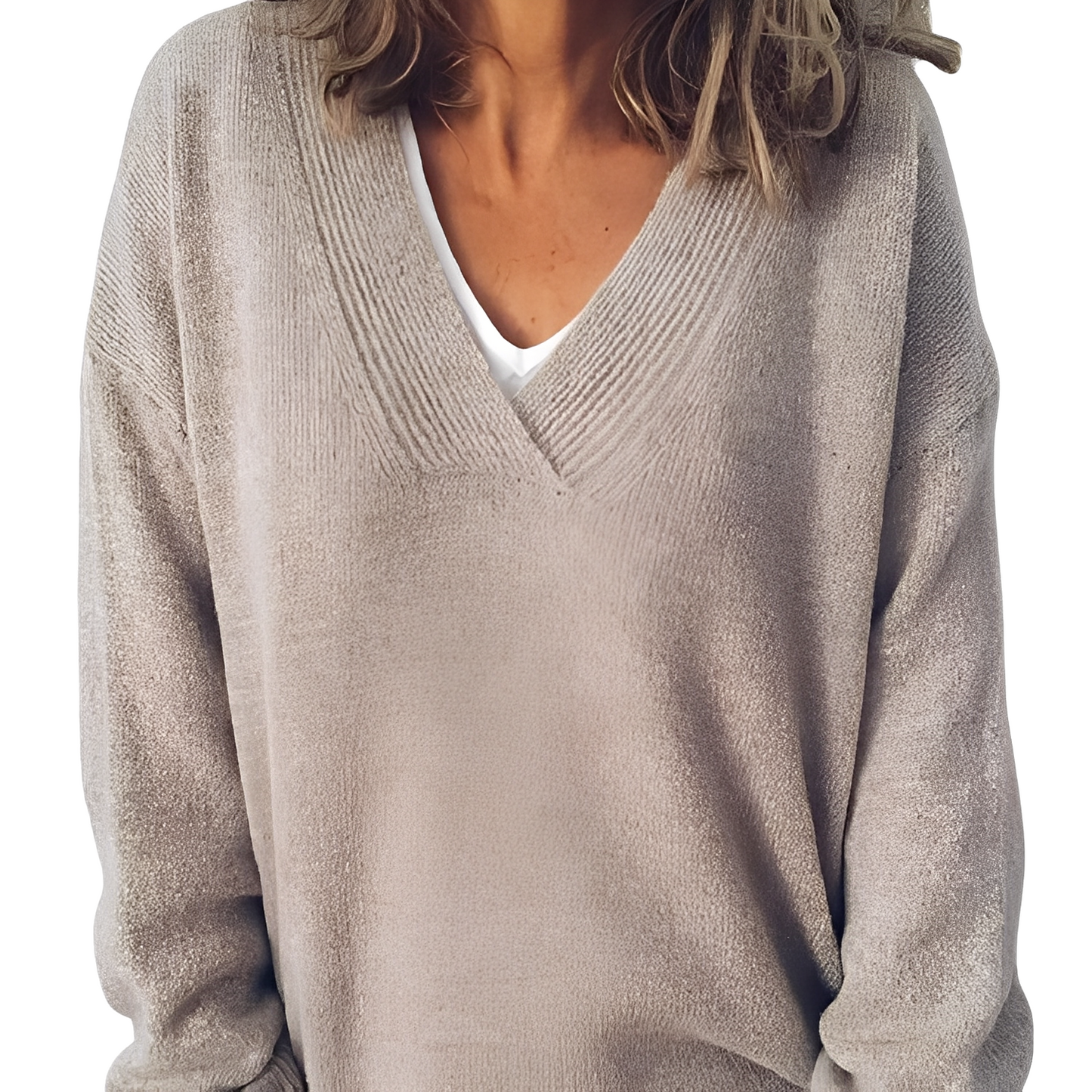 Camryn - Damenpullover aus lockerer Strickmode