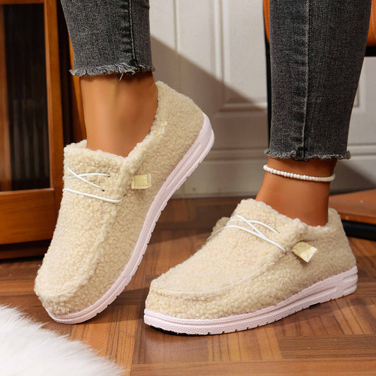 Mellony - Moderne Damen-Teddyschuhe in flachem Design