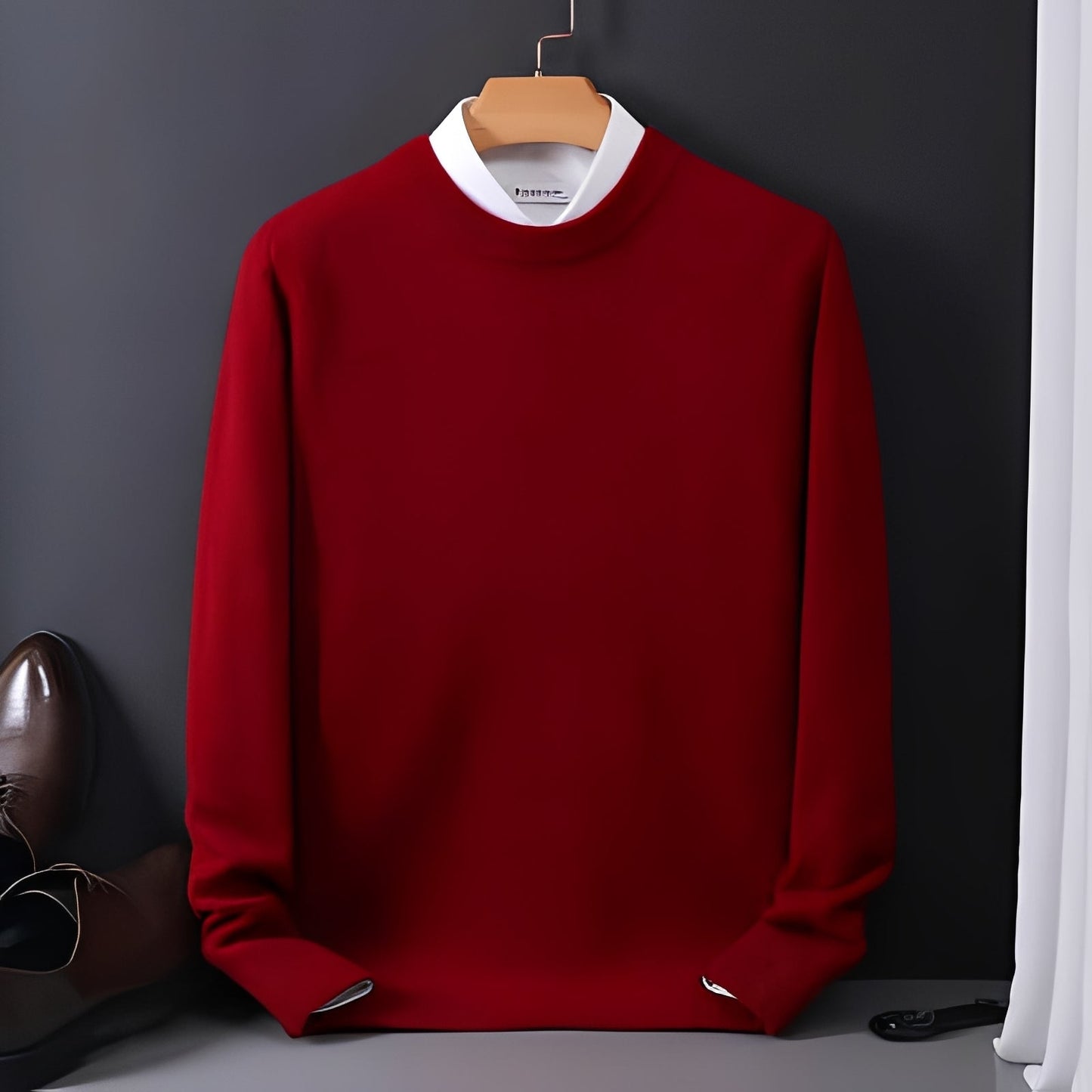 Esmund - Bequemer, leger geschnittener Herren-Kaschmirpullover