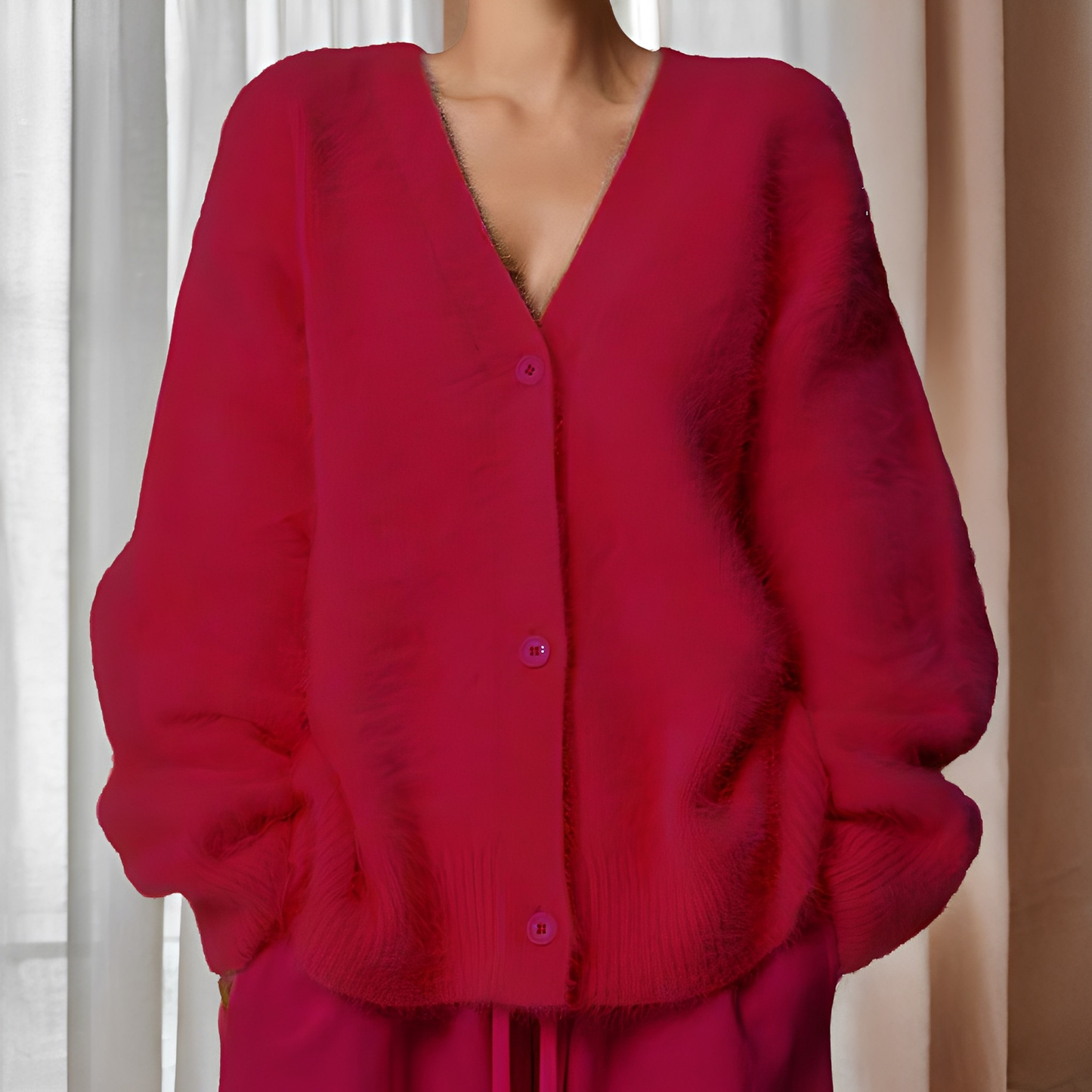 Emberly - Bequemer, locker geschnittener Damen-Kaschmirpullover