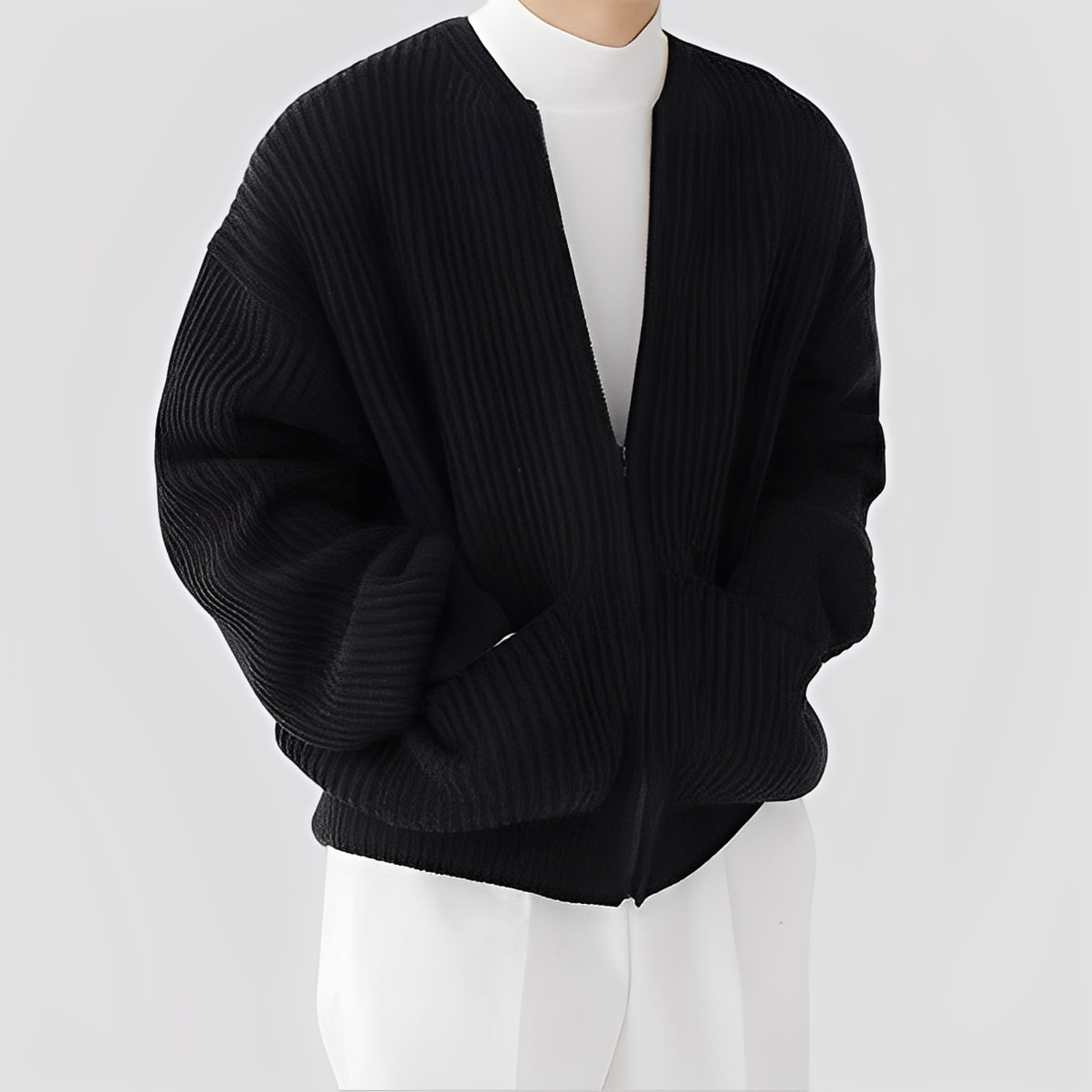 Willy - Komfortable Herren-Strickjacke mit Reißverschluss