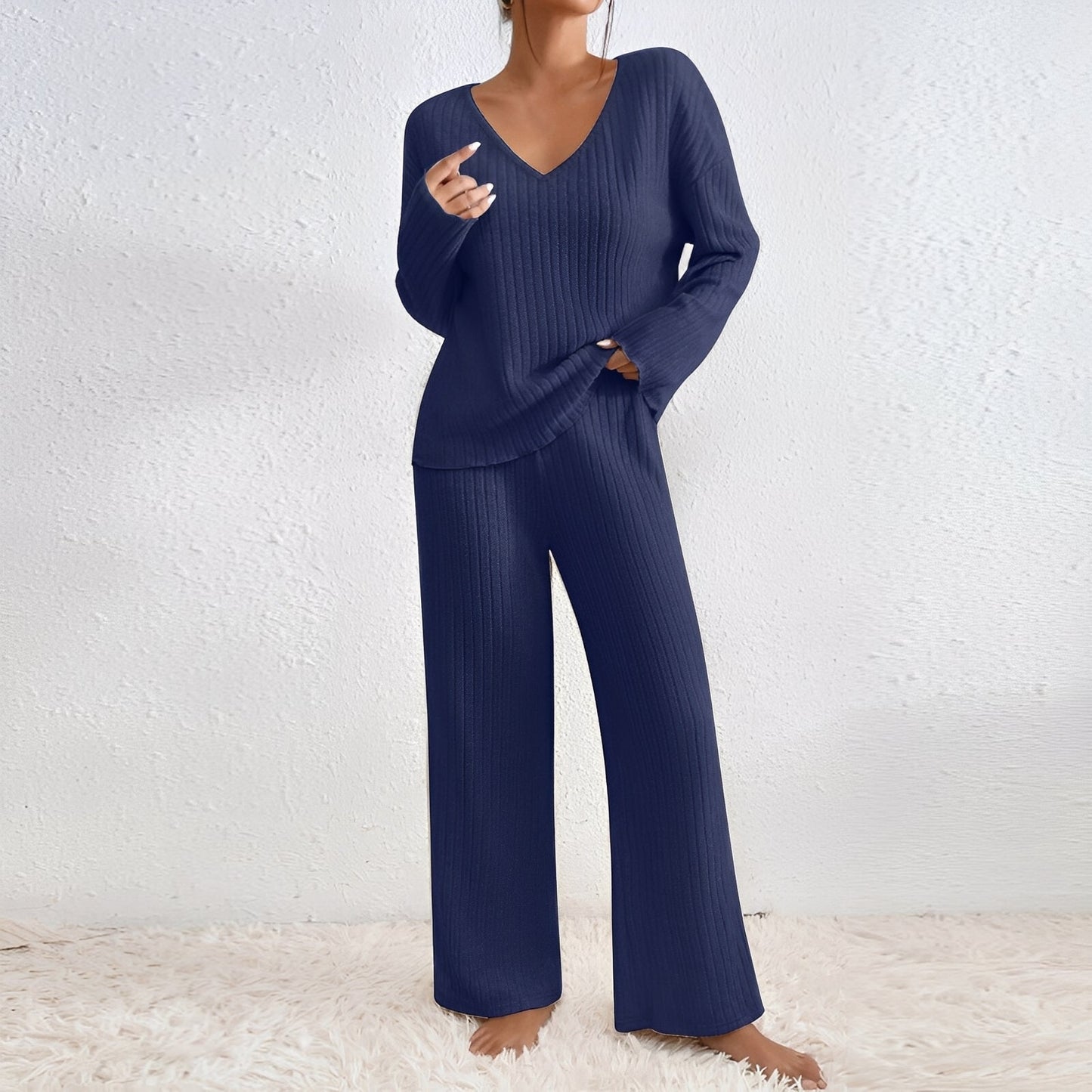 Michele - Bequemes, gestricktes Damen-Lounge-Set