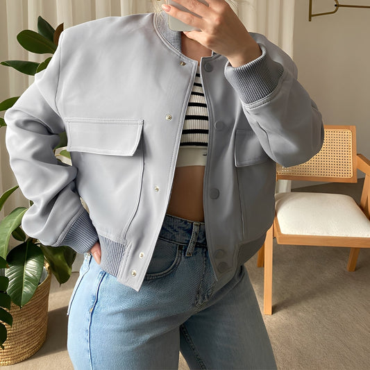 Marva - Bequeme und lockere Damenjacke mit großen Taschen