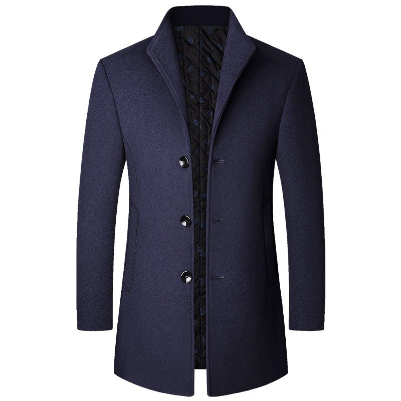Colson - Eleganter langer Herrenmantel aus Wolle