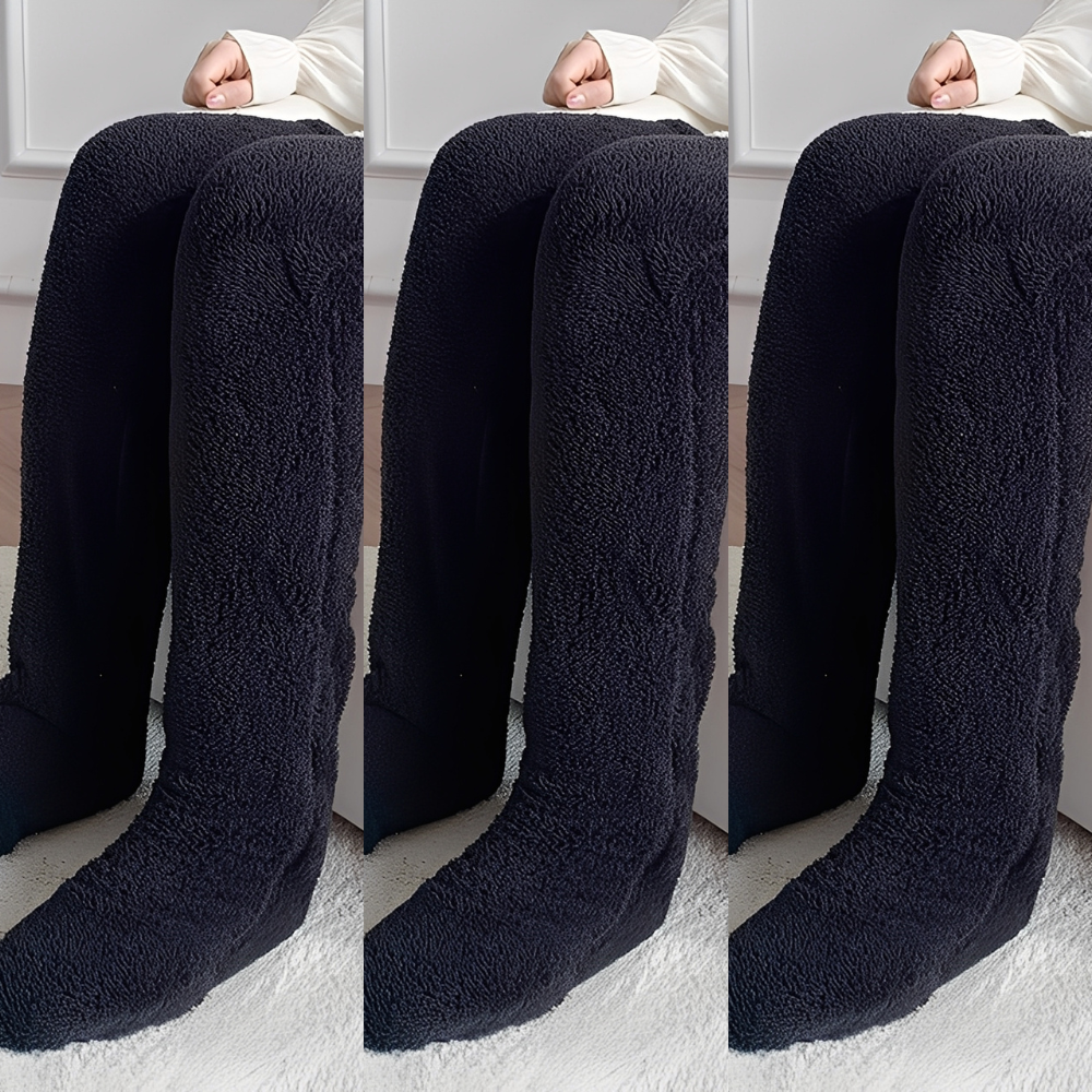 Camellia - Kuschelige, kniehohe Wintersocken für Damen