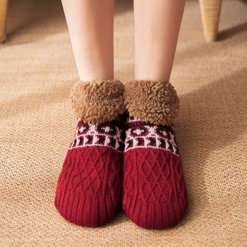 Nichole - Stilvolle, warme rutschfeste Socken für Damen