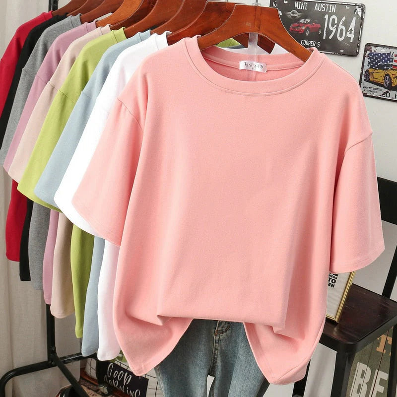 Arabella - Gemütliches, lockeres Damen Baumwoll-T-Shirt