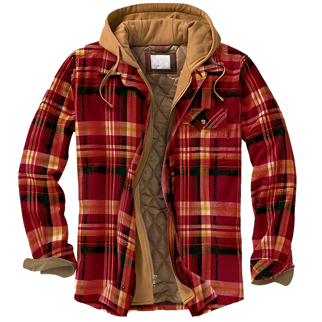 Denzil - Bequeme karierte Flanelljacke für Herren