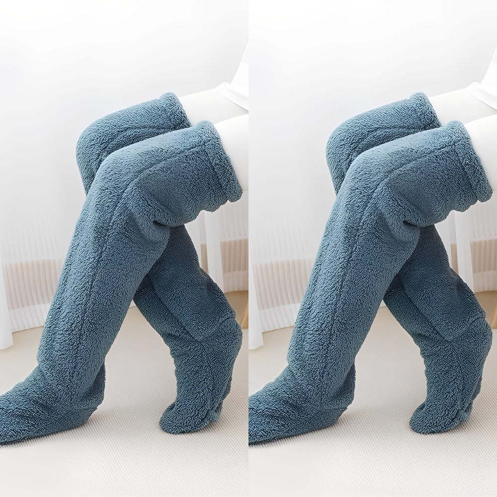 Camellia - Kuschelige, kniehohe Wintersocken für Damen