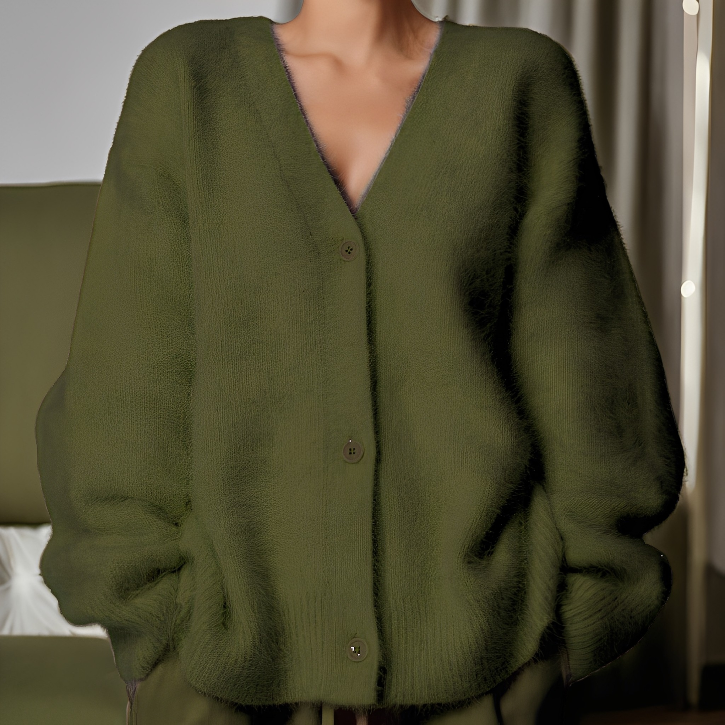Emberly - Bequemer, locker geschnittener Damen-Kaschmirpullover