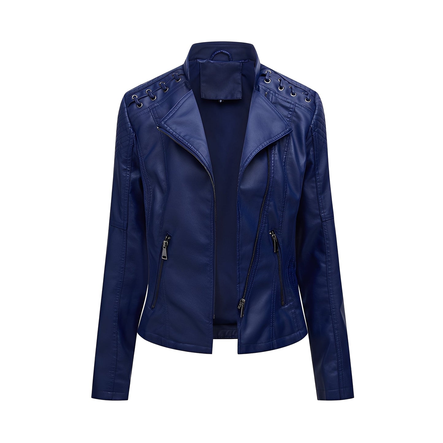 Narelle - Elegante, eng geschnittene kurze Damenlederjacke