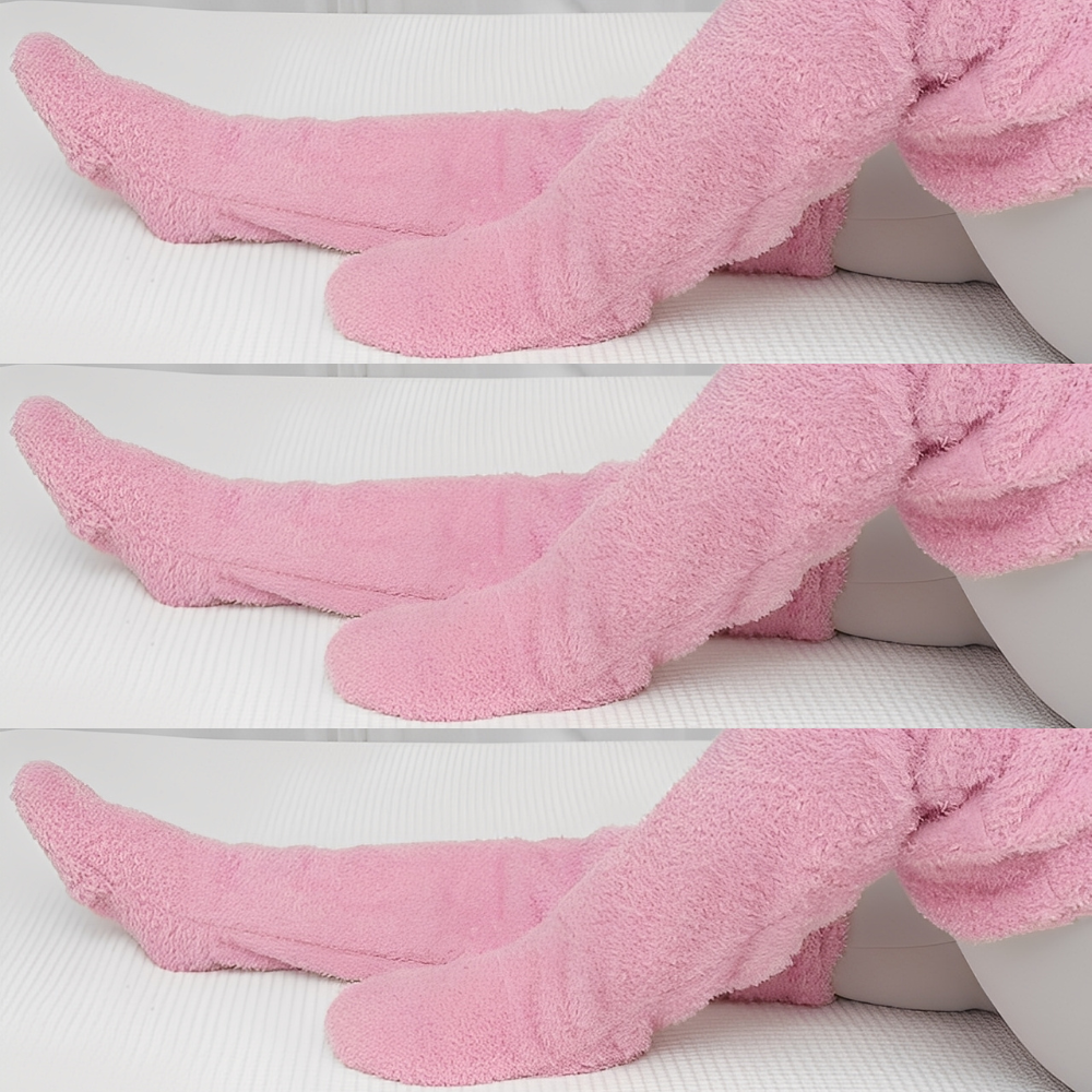 Camellia - Kuschelige, kniehohe Wintersocken für Damen