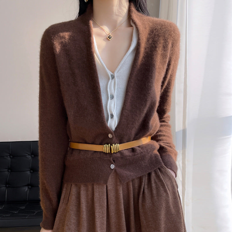 Jayleen - Lockeres Damen-Stricktop mit Knöpfen