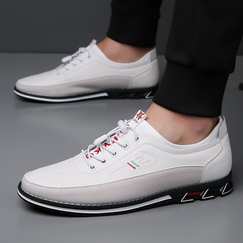 Aaron - Bequeme, rutschfeste Herrenschuhe aus Leder