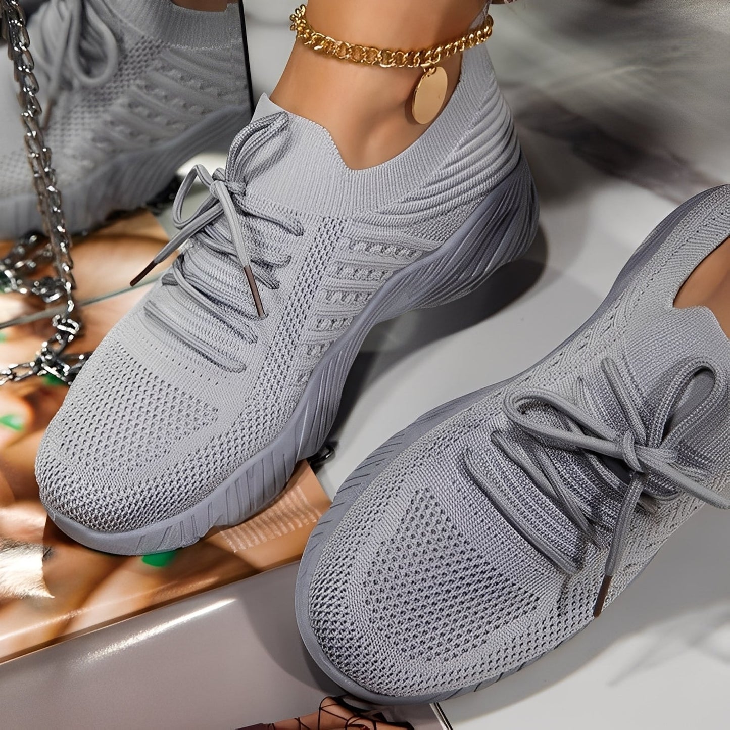 Eleanore - Freizeitschuhe für Damen mit robusteren Gummisohlen