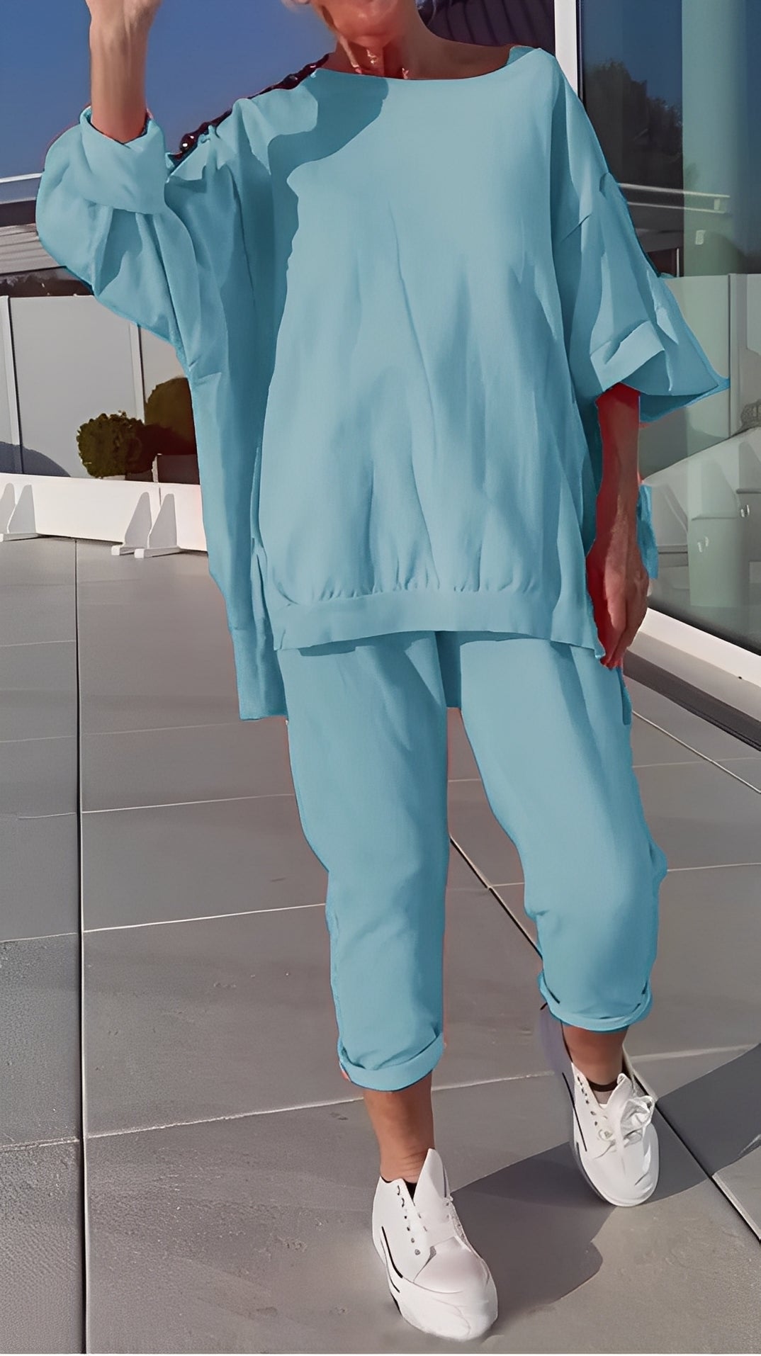 Eleanore - Angenehmes Damen-Set mit lockerem Shirt und Hose