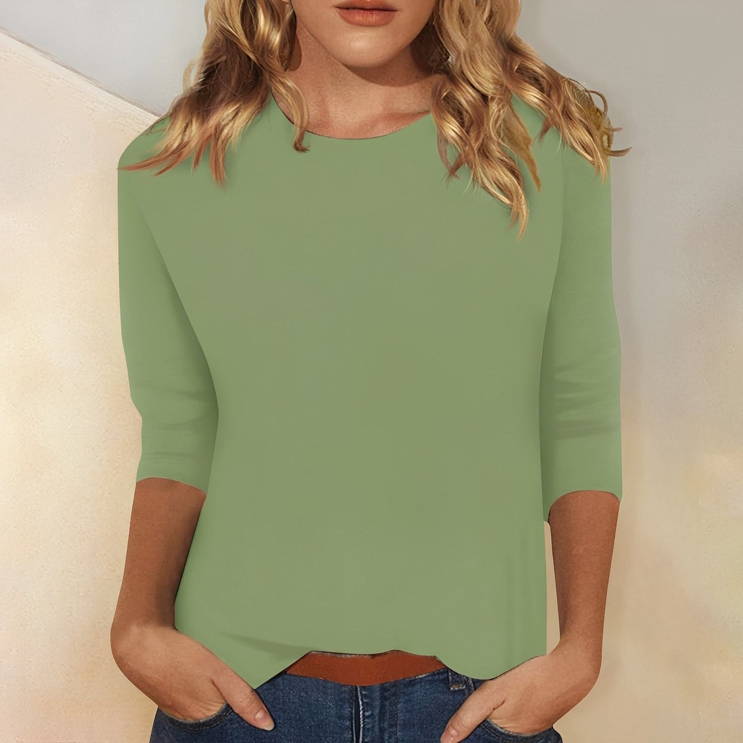 Katherina - Komfortables Damen-Shirt mit langen Ärmeln und Rundhalsausschnitt