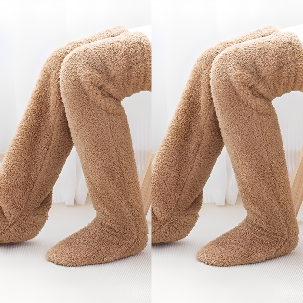 Camellia - Kuschelige, kniehohe Wintersocken für Damen