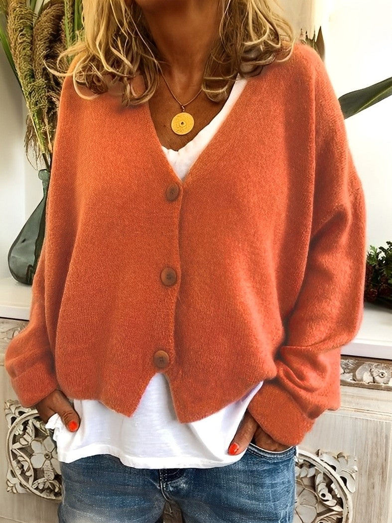 Evette - Bequeme Damenjacke mit Knöpfen