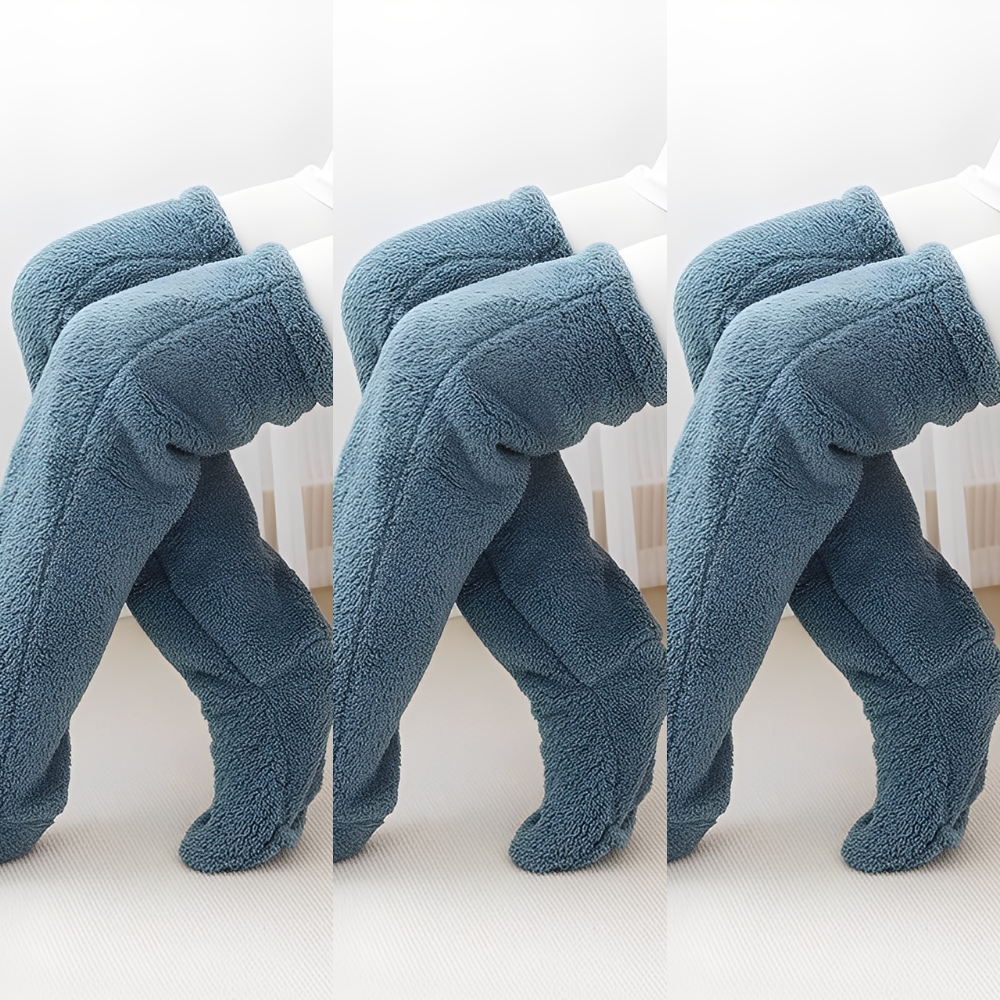 Camellia - Kuschelige, kniehohe Wintersocken für Damen