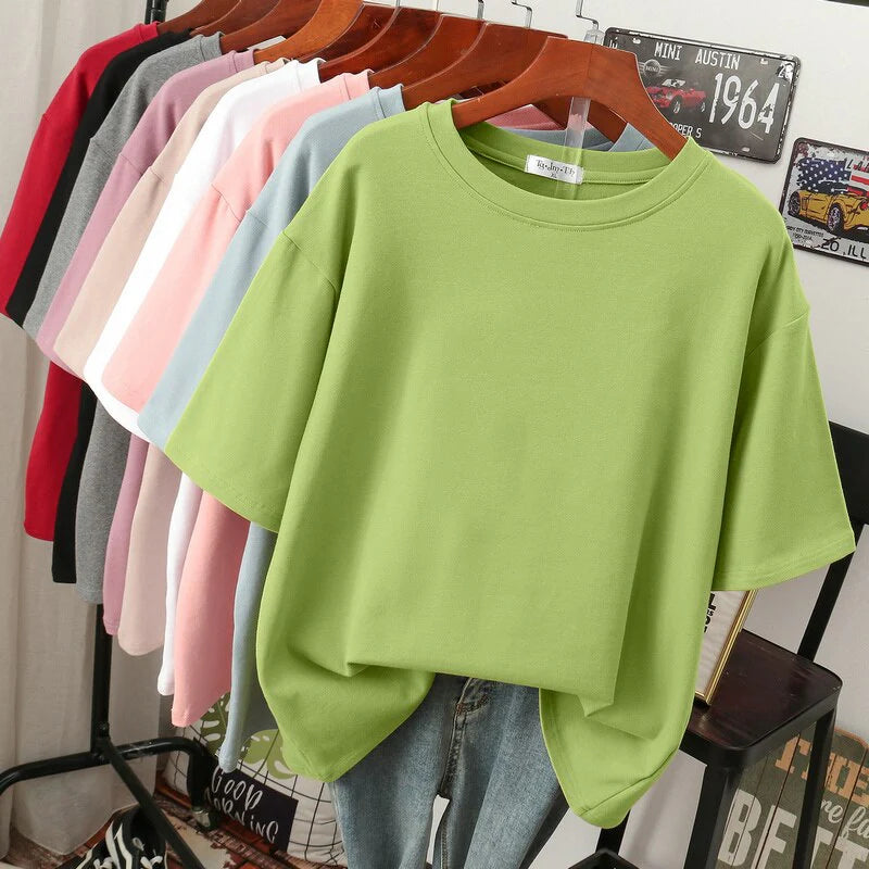 Arabella - Gemütliches, lockeres Damen Baumwoll-T-Shirt