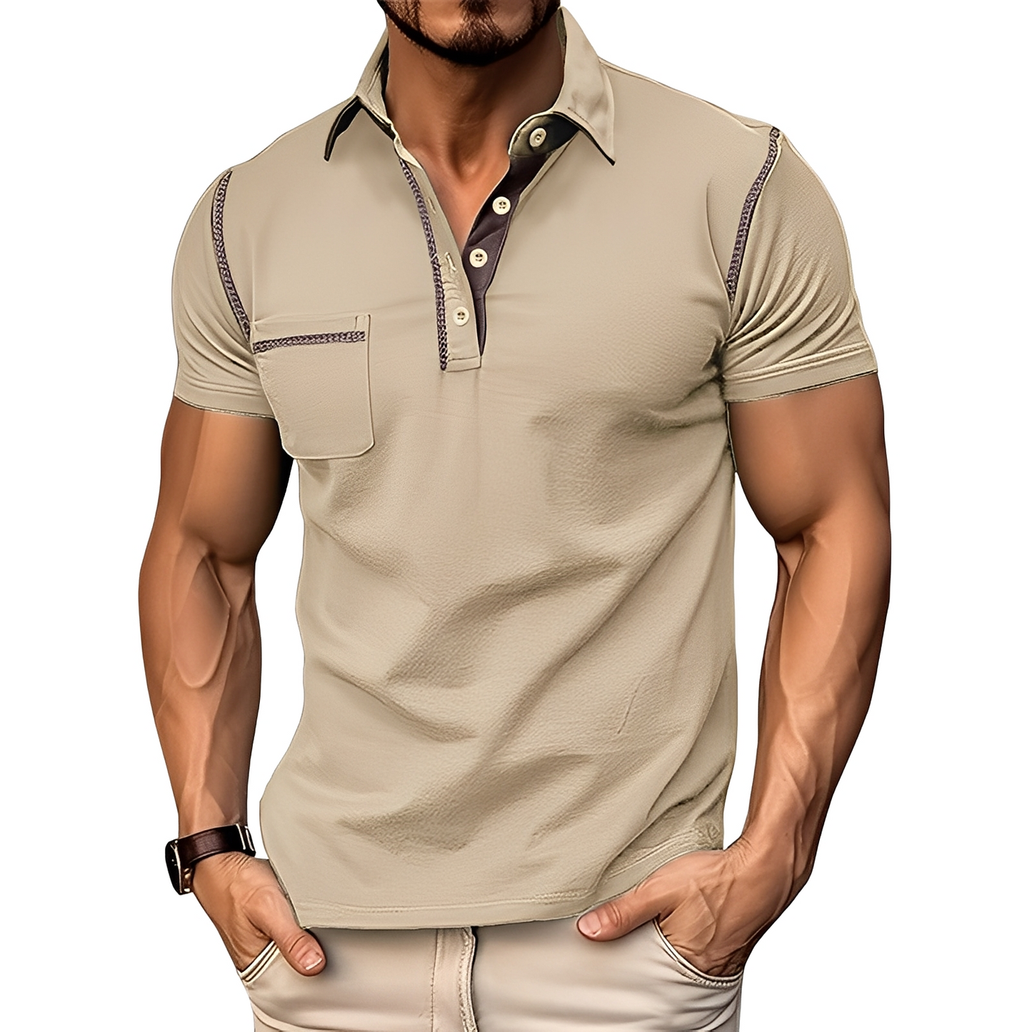 Brandon - Elegantes, gemütliches Männerpoloshirt
