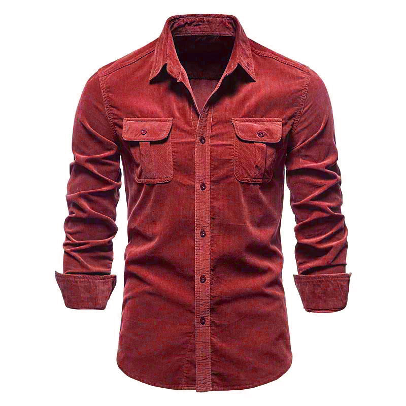 Rowen - Einfaches Shirt für Herren mit Taschen