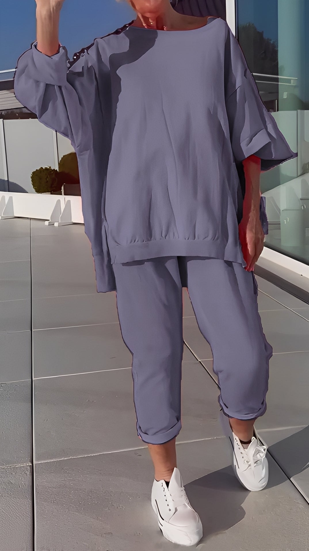 Eleanore - Angenehmes Damen-Set mit lockerem Shirt und Hose