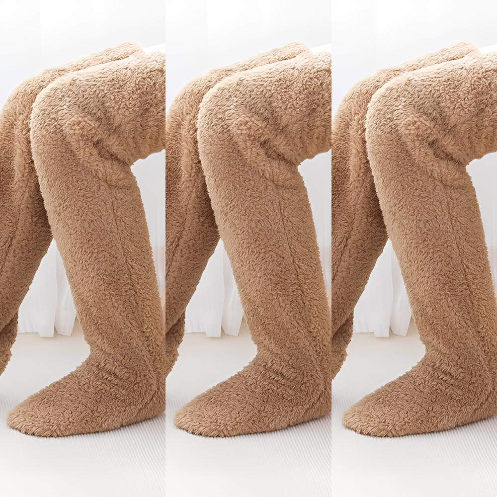 Camellia - Kuschelige, kniehohe Wintersocken für Damen