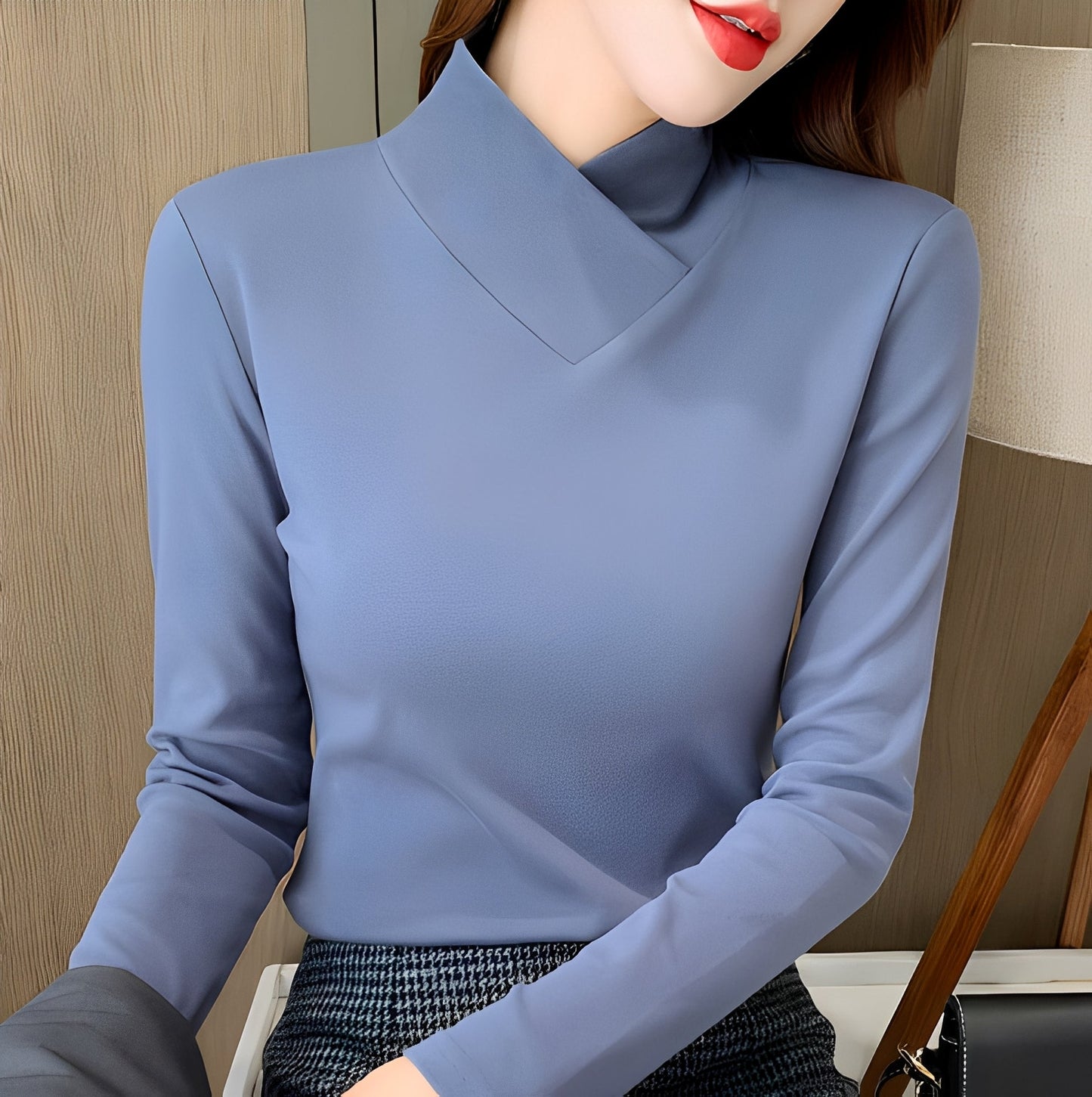 Mikayla - Stilvoller, figurbetonter Damen-Rollkragenpullover