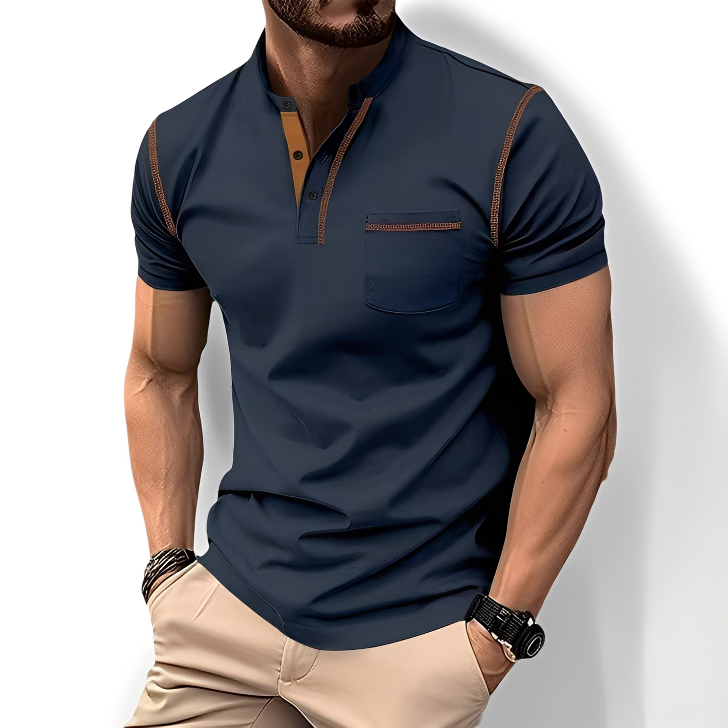 Brandon - Elegantes, gemütliches Männerpoloshirt