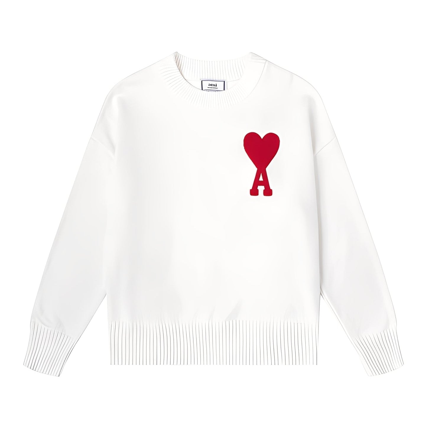 Darden - Einfacher Herrensweater mit Herzdesign