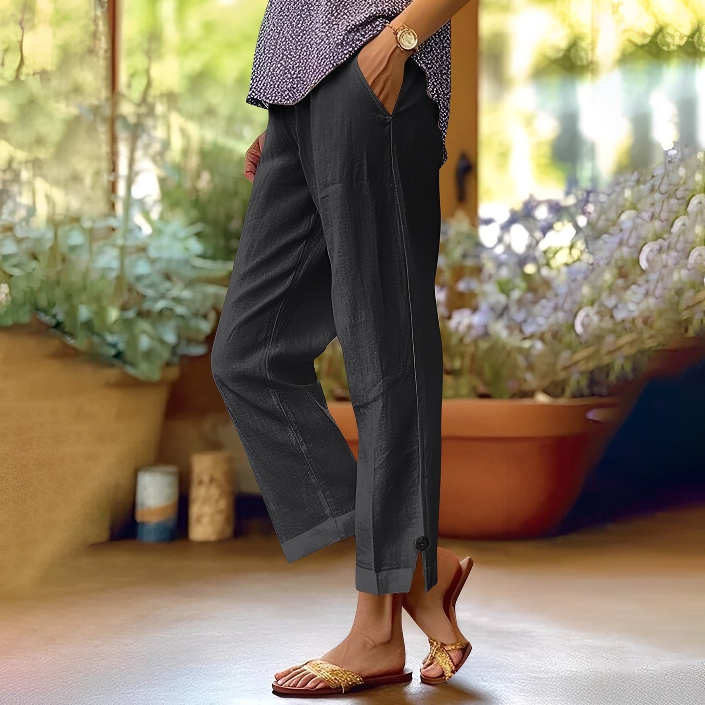 Kassia - Leichte Leinen-Sommerhose für Damen