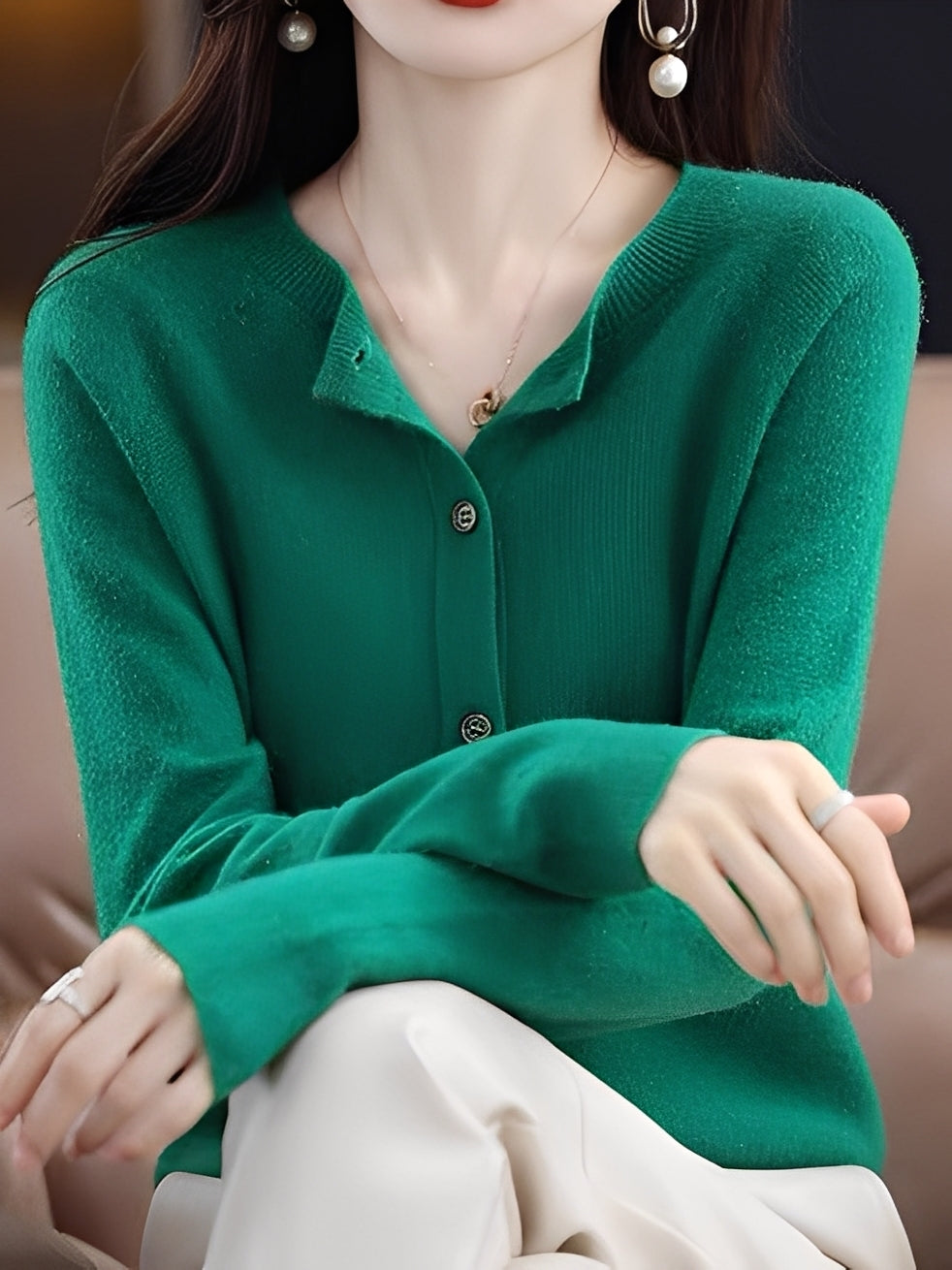 Arabella - Gemütlicher Damenpullover aus Wolle mit lässigem Stil