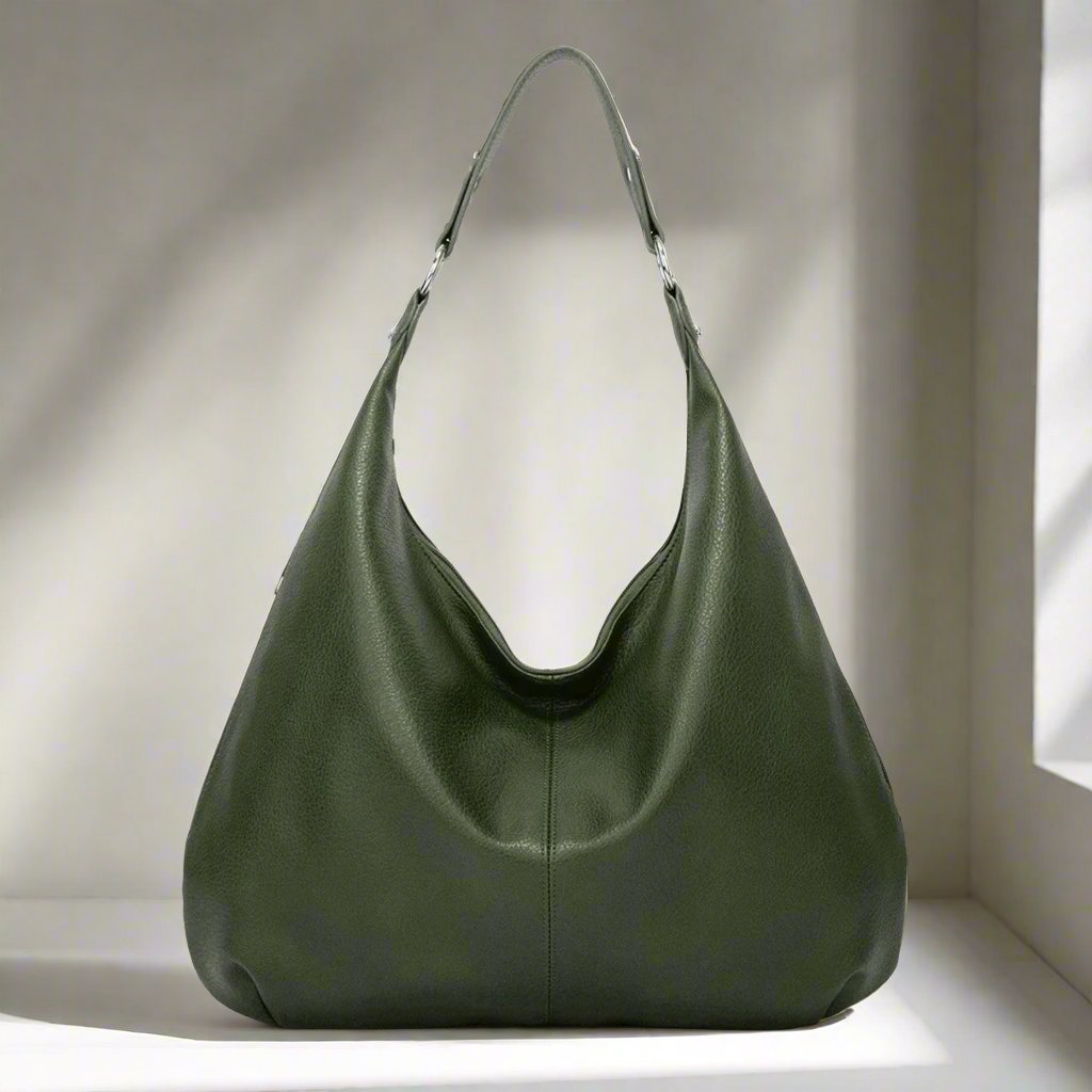 Alva – Große einfarbige Schultertasche