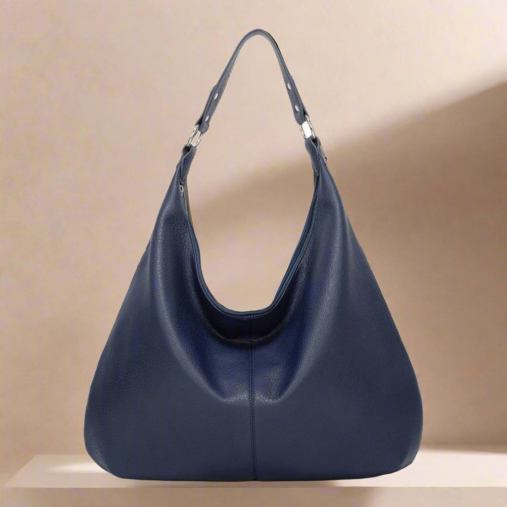 Alva – Große einfarbige Schultertasche