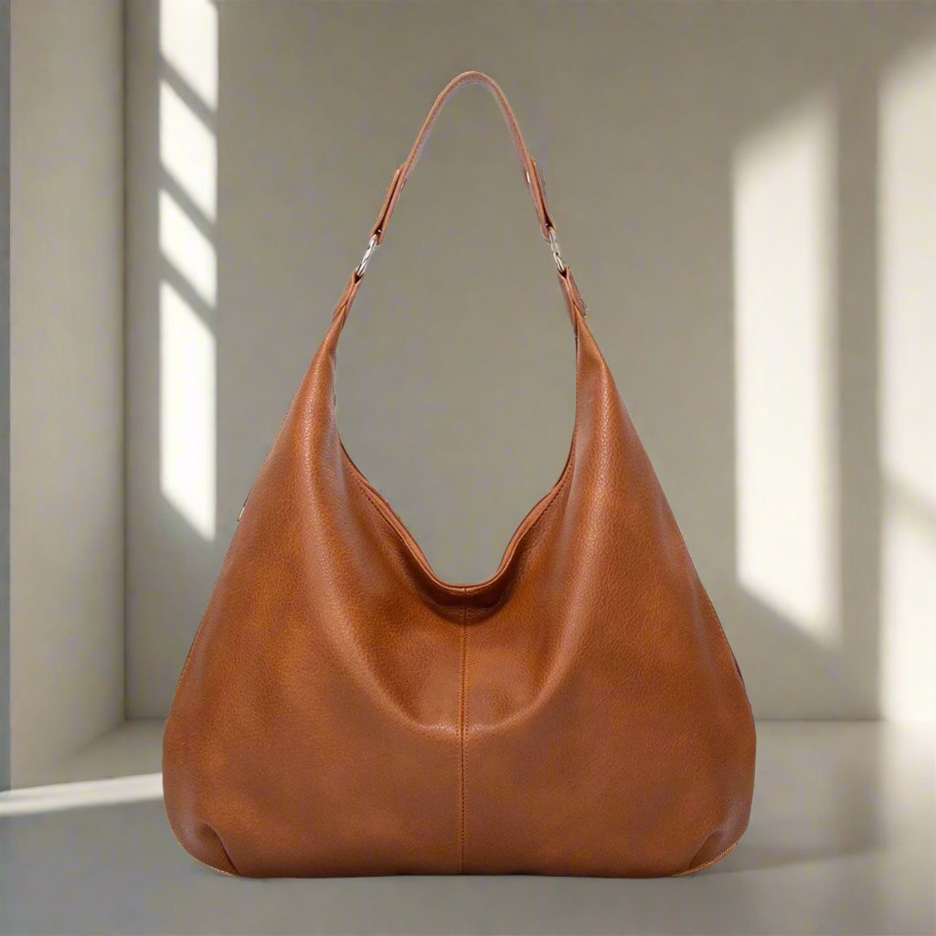 Alva – Große einfarbige Schultertasche