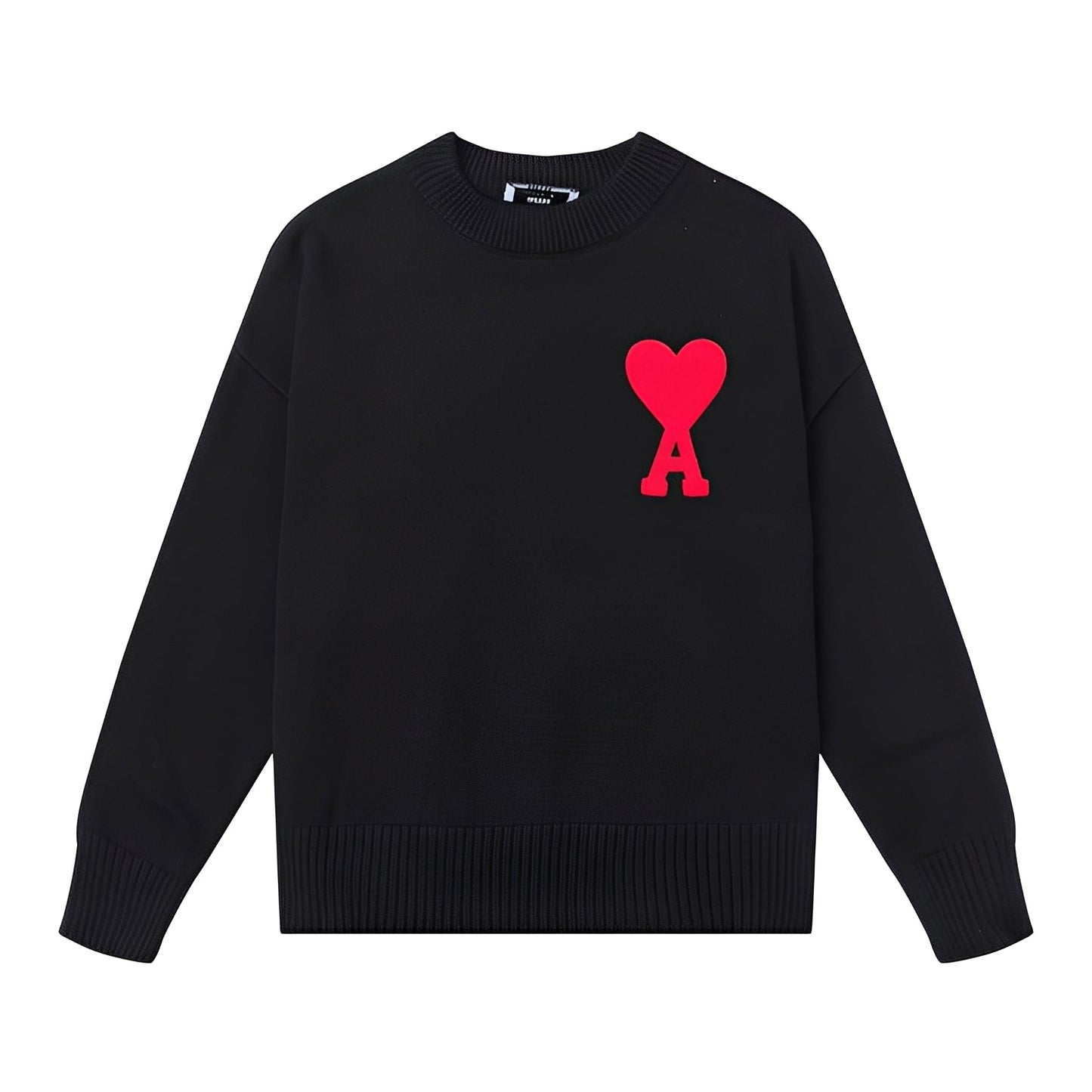 Darden - Einfacher Herrensweater mit Herzdesign
