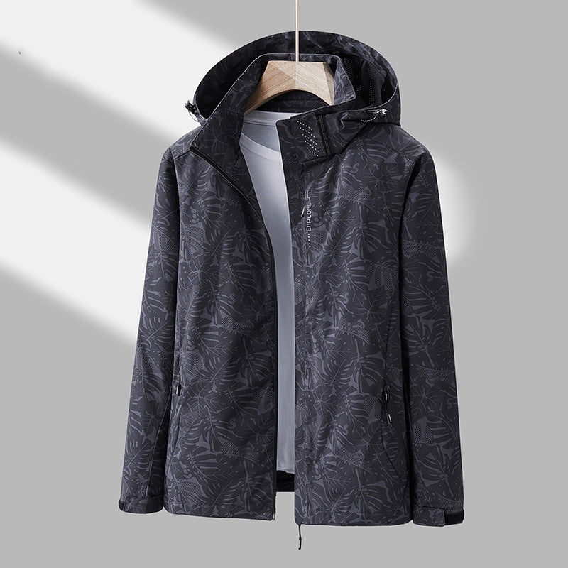 Emmaline - Stilvolle Damen-Outdoor-Jacke mit Muster und Kapuze