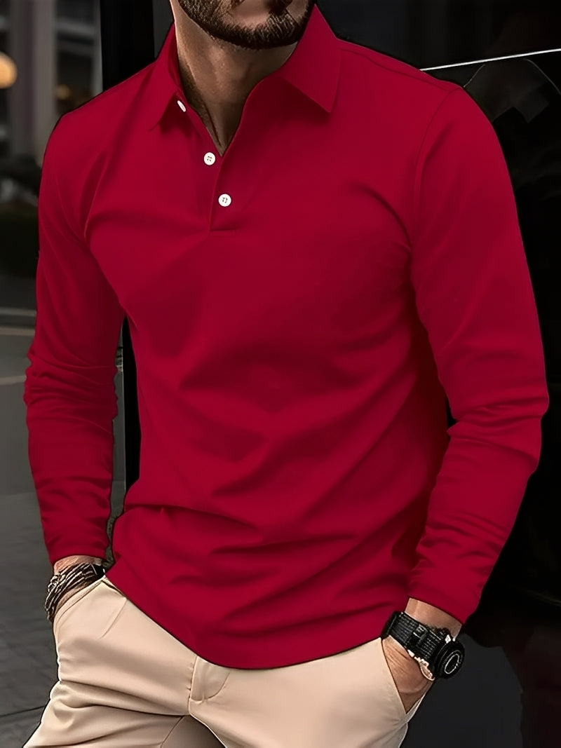 Burton - Klassisches Herren-Langarm-Poloshirt