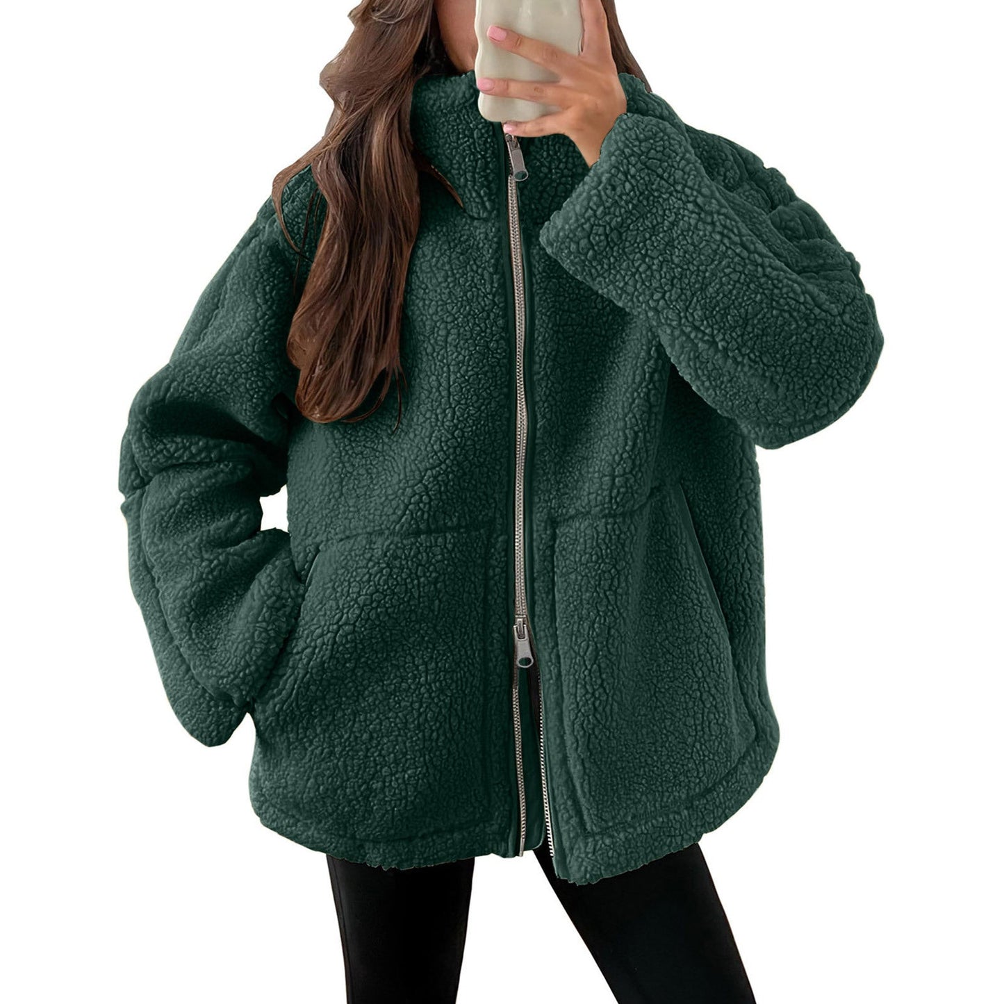 Evangelina - Bequeme Damenjacke aus weichem Teddy-Material