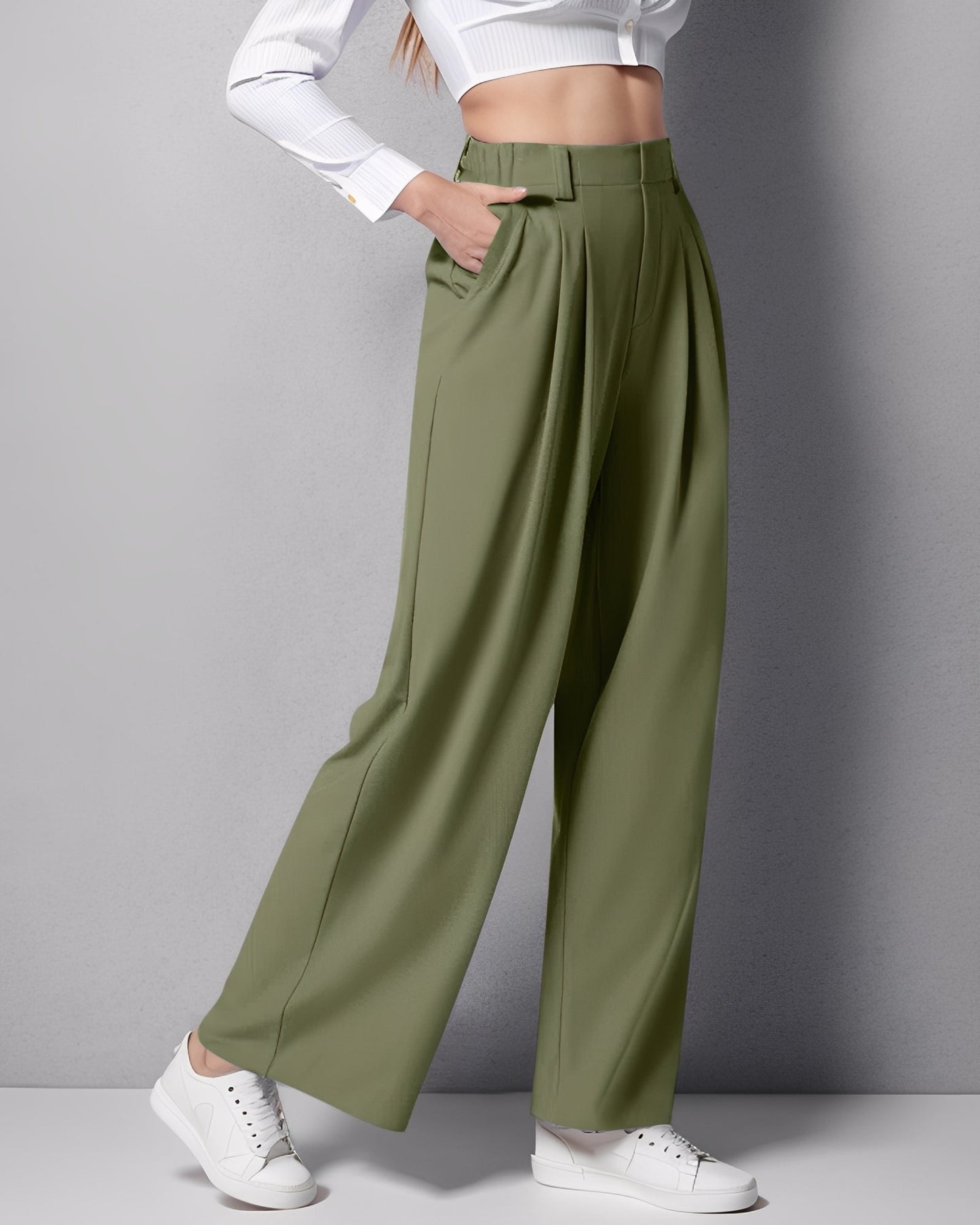 Montana - Dehnbare Damenhose mit geradem Schnitt