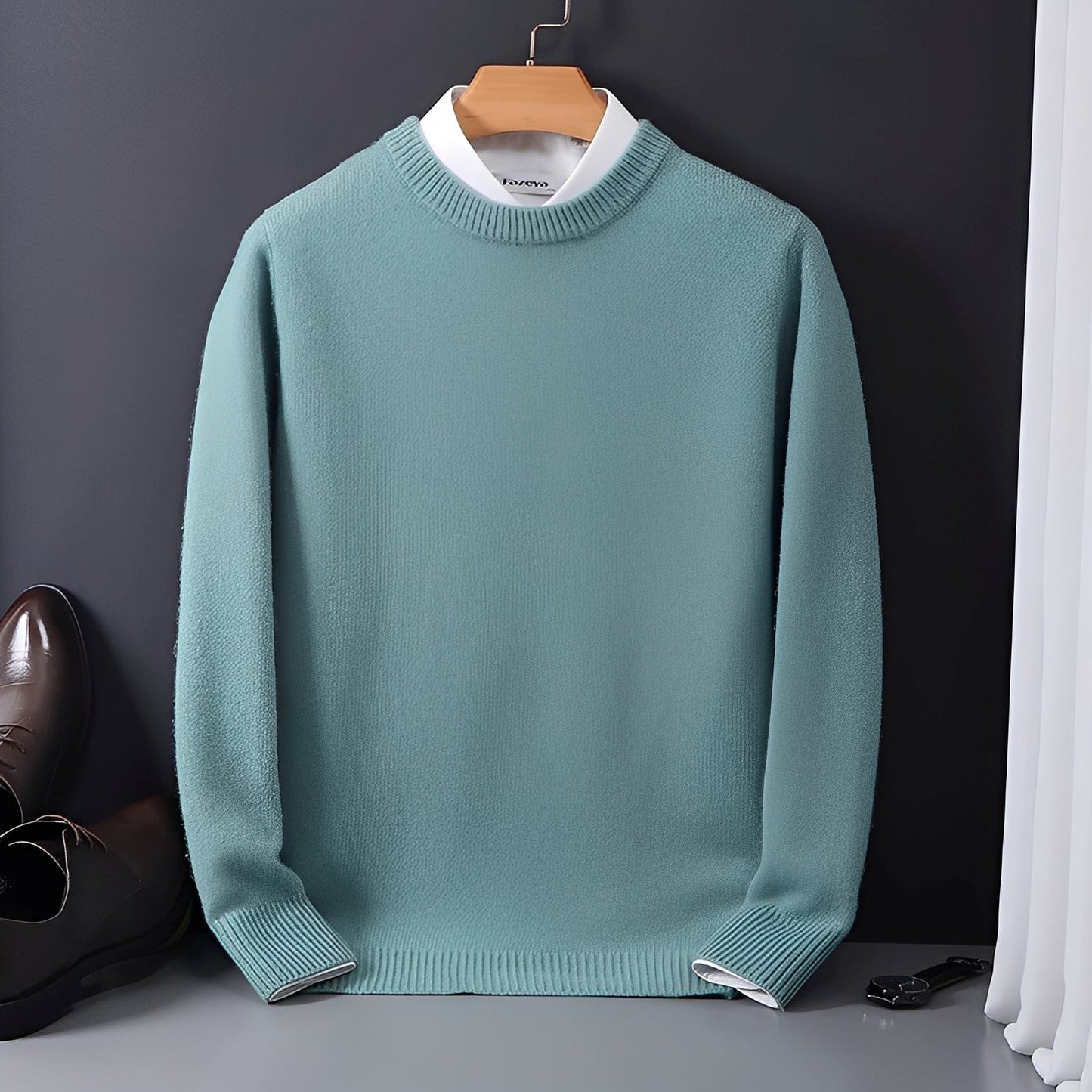 Esmund - Bequemer, leger geschnittener Herren-Kaschmirpullover