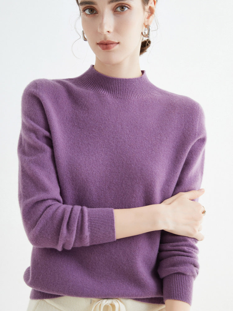 Rhoda - Schlichter Damenpullover aus Kaschmir
