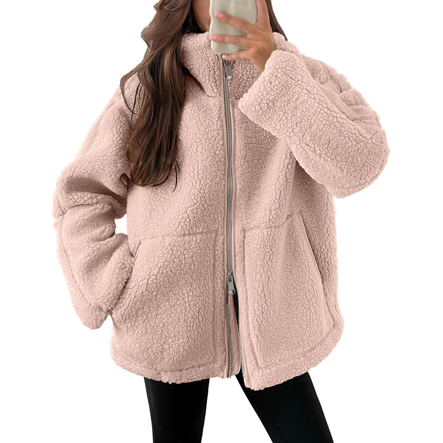 Evangelina - Bequeme Damenjacke aus weichem Teddy-Material