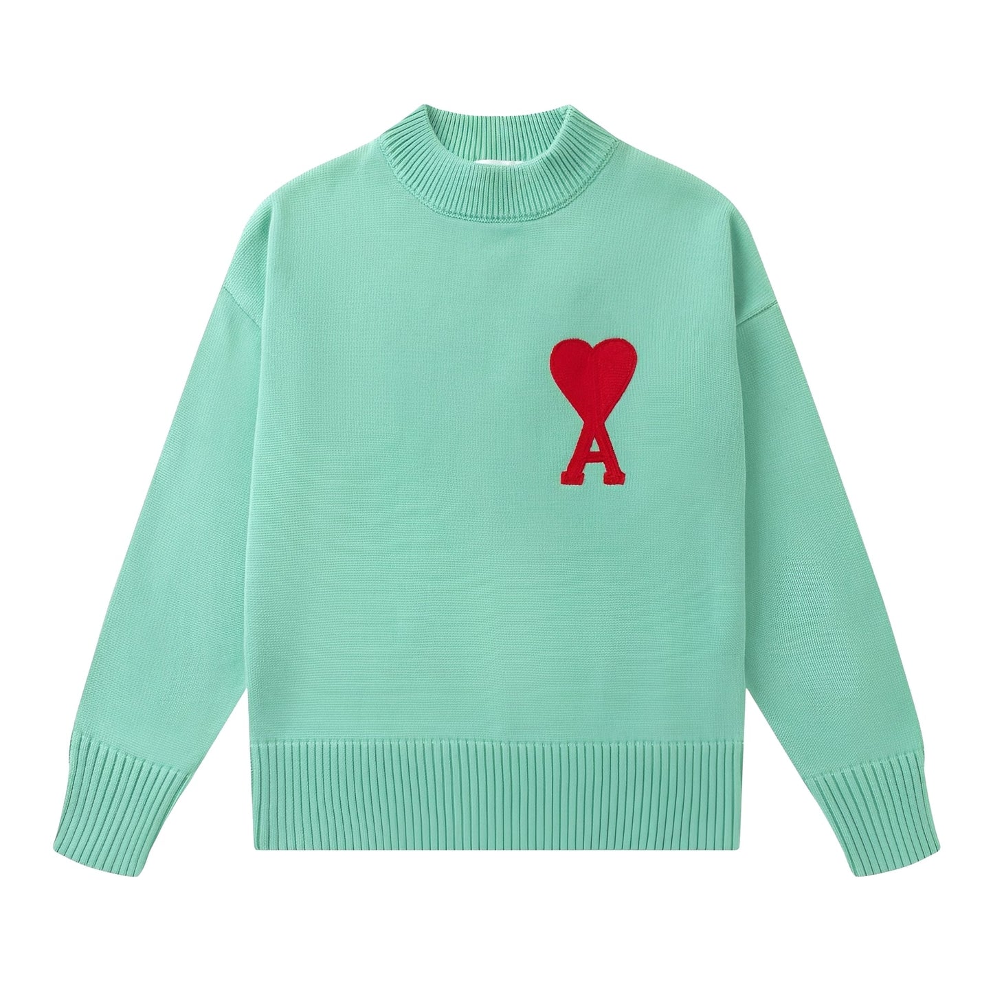 Darden - Einfacher Herrensweater mit Herzdesign